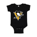 Pittsburgh Penguins Baby Romper Onesie - Black