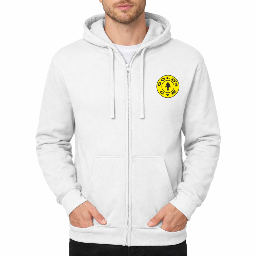 Gold's Gym Zipper Hoodie - White