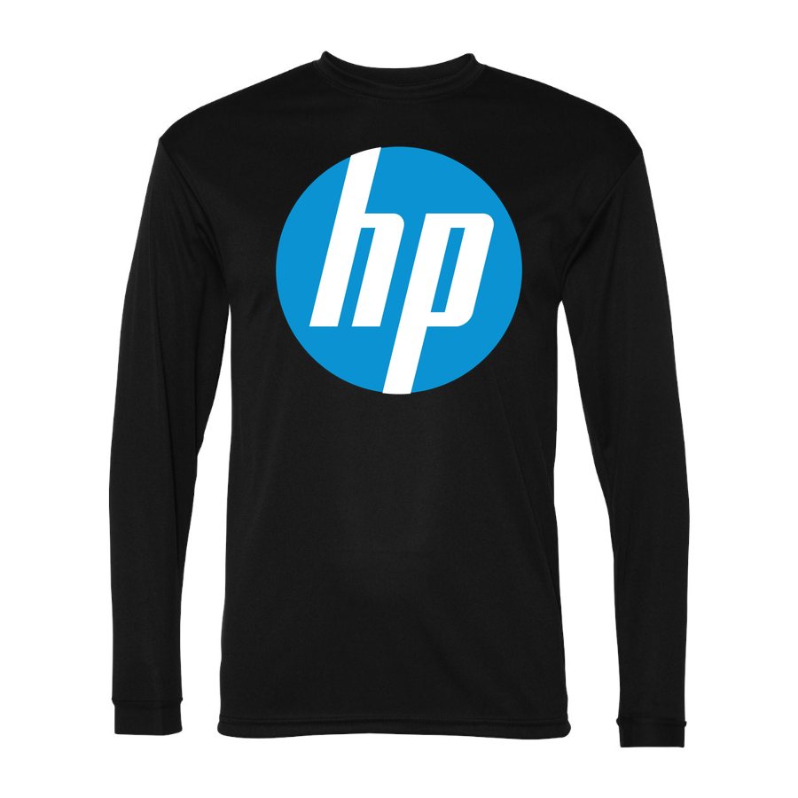 Men's HP Polyester Long Sleeve T-Shirt - Black