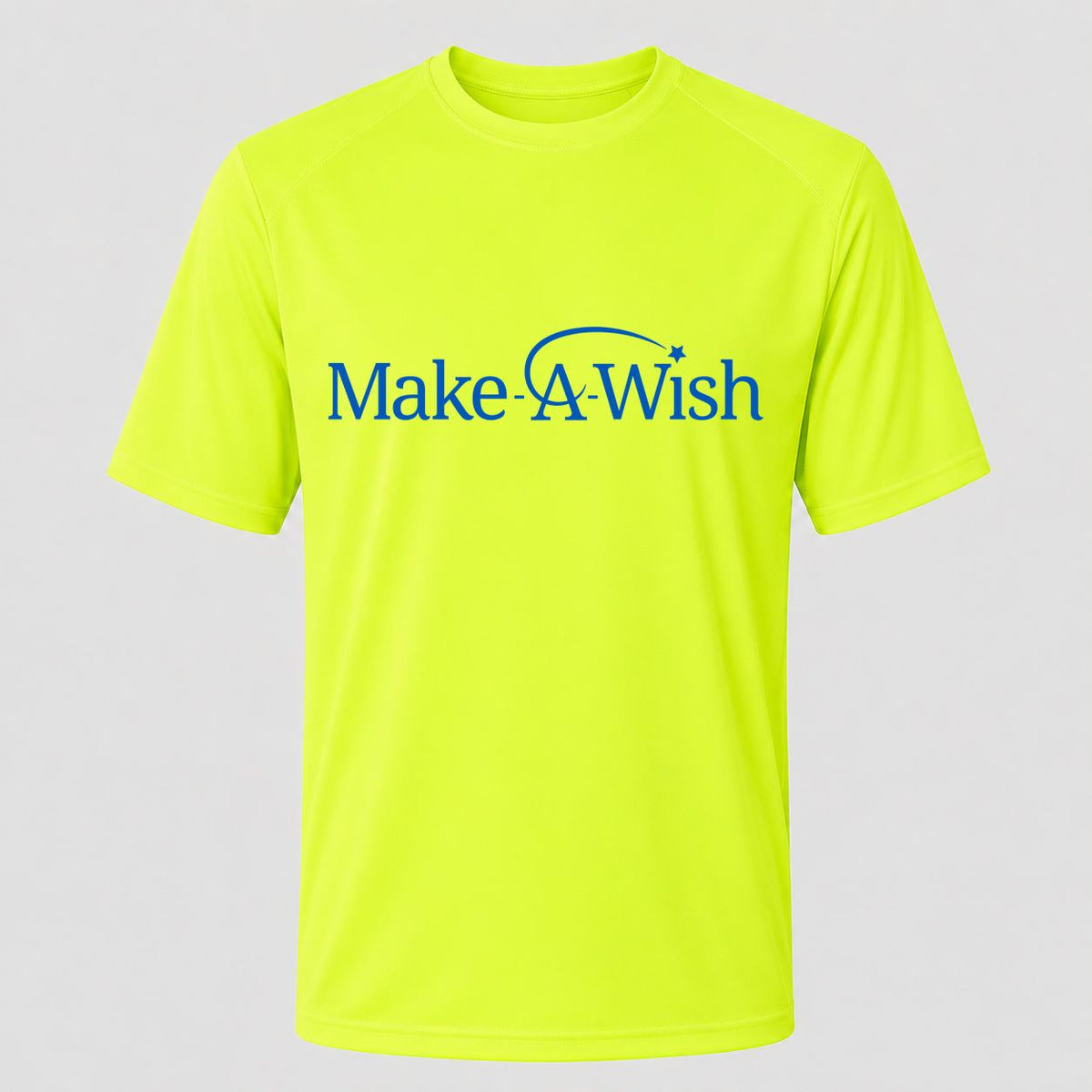 Men's Make-A-Wish Performance T-Shirt - Safety Green
