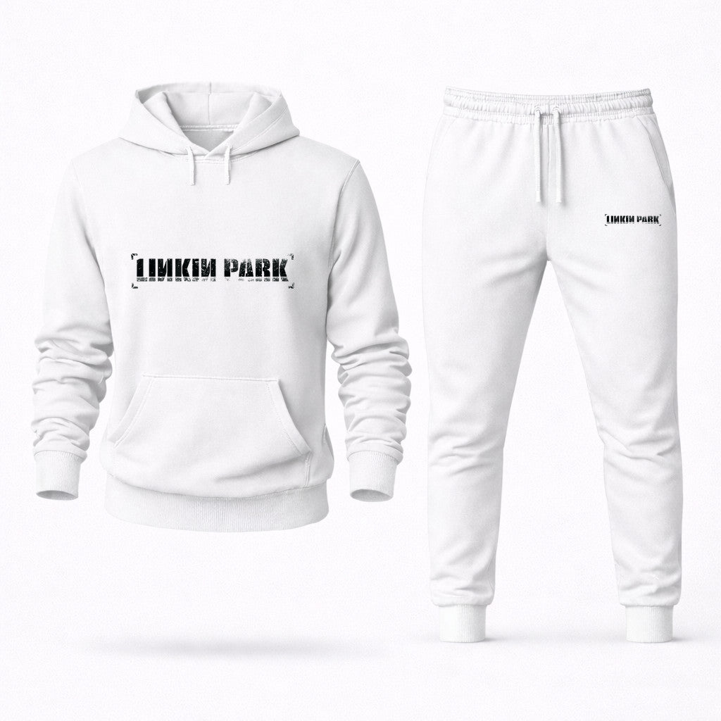 Linkin Park Hoodie and Joggers Set - White