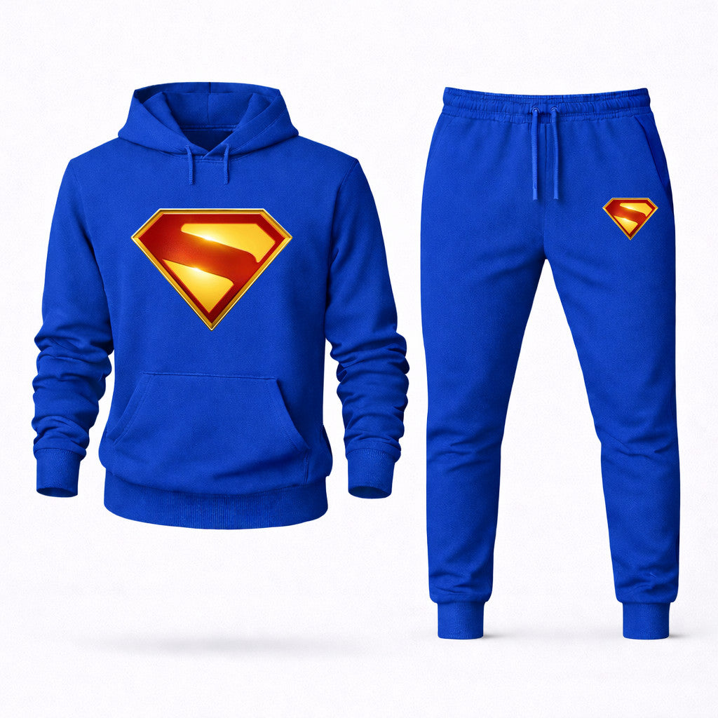 Superman Hoodie and Joggers Set - Blue