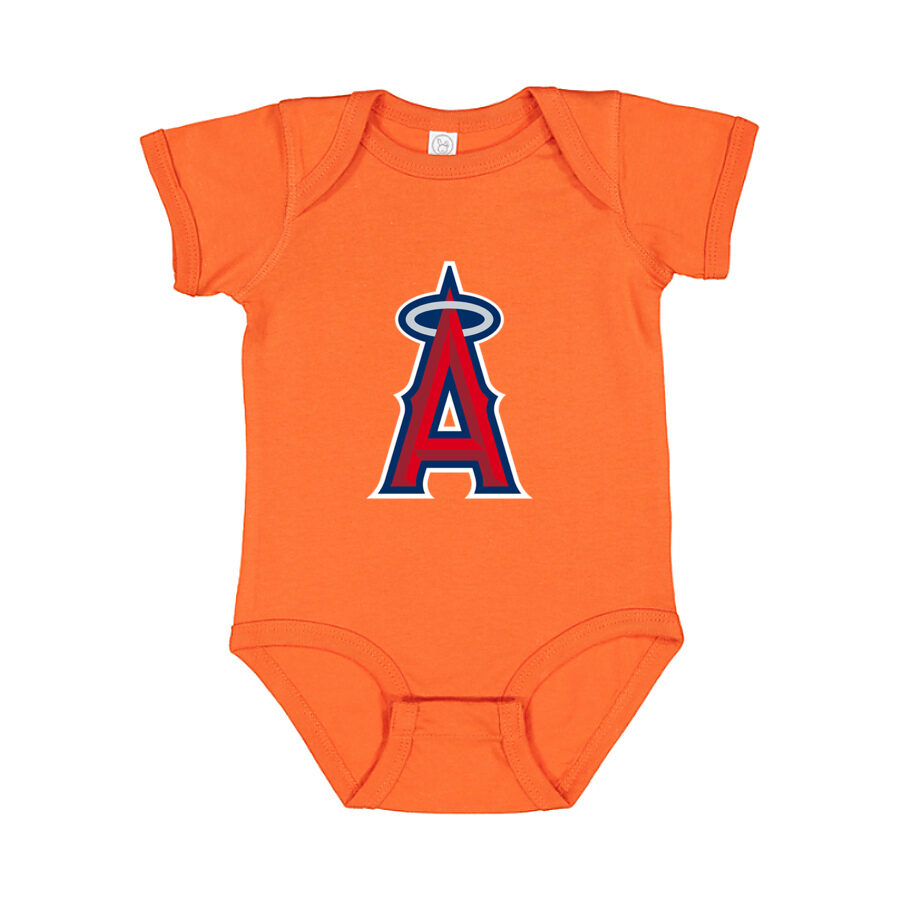 Los Angeles Angels Baby Romper Onesie - Orange