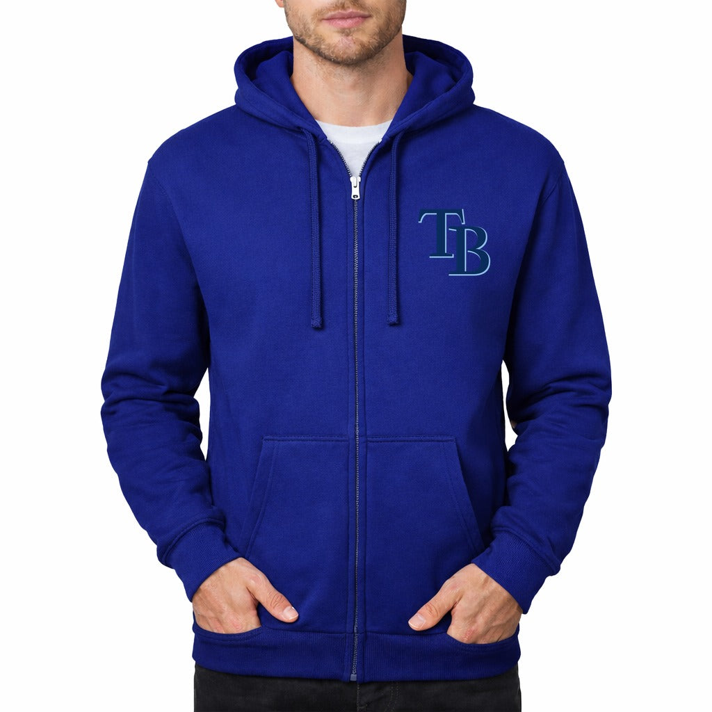 Men's Tampa Bay Rays Zipper Hoodie - Blue