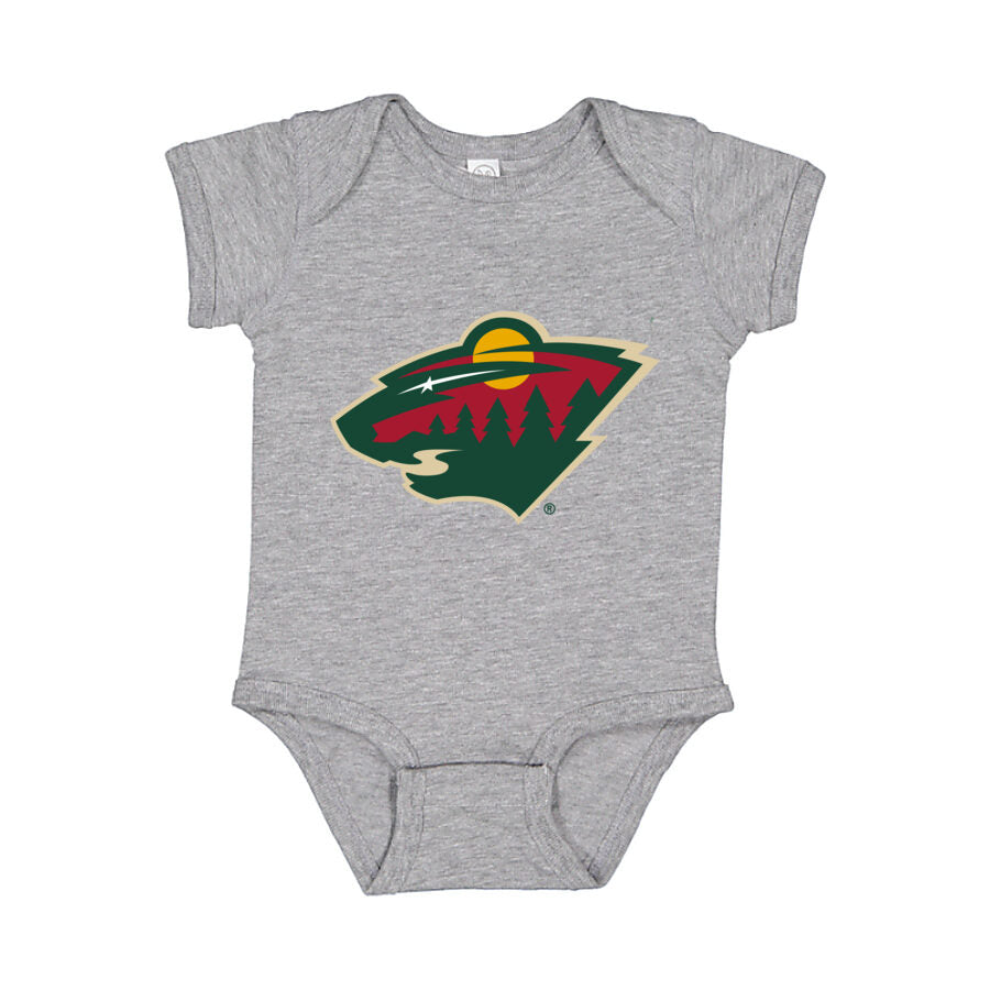 Minnesota Wild Baby Romper Onesie - Gray