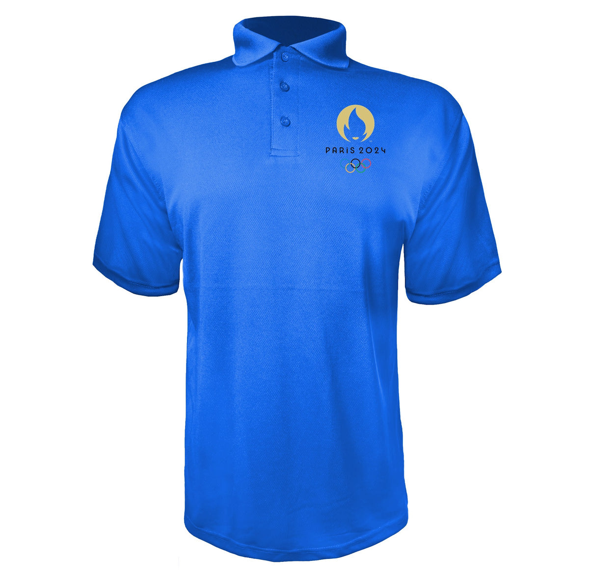 Olympics 2024 Paris Black Blue polyester polo