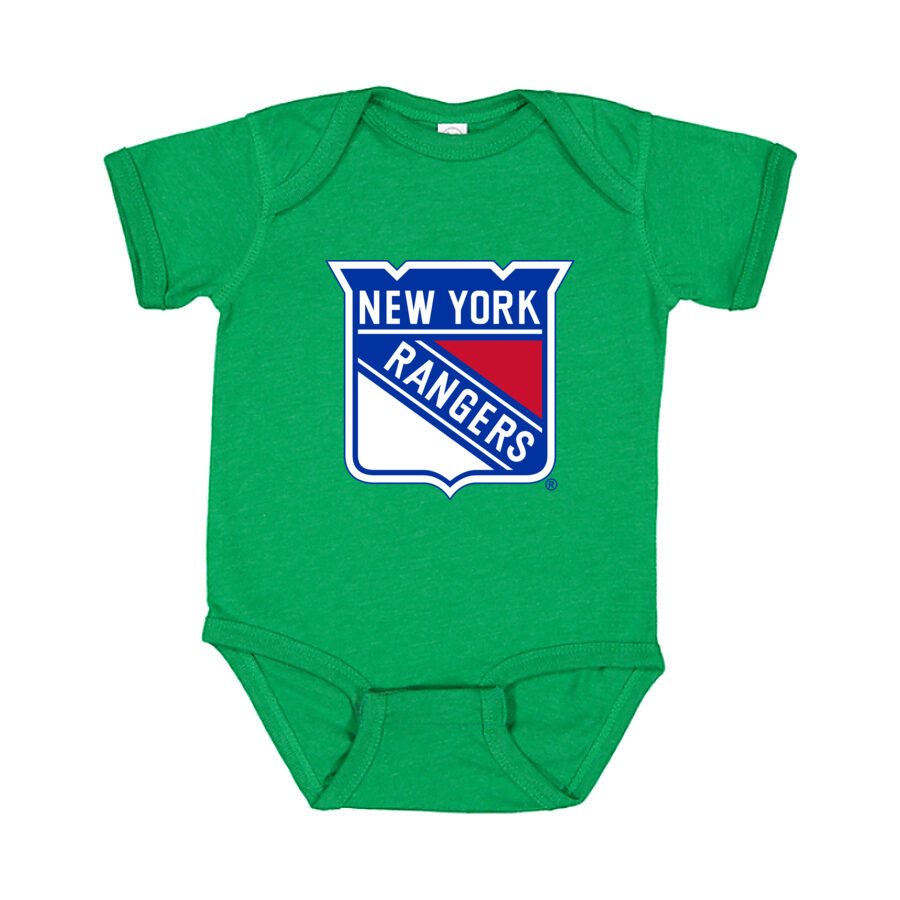 New York Rangers Baby Romper Onesie - Green