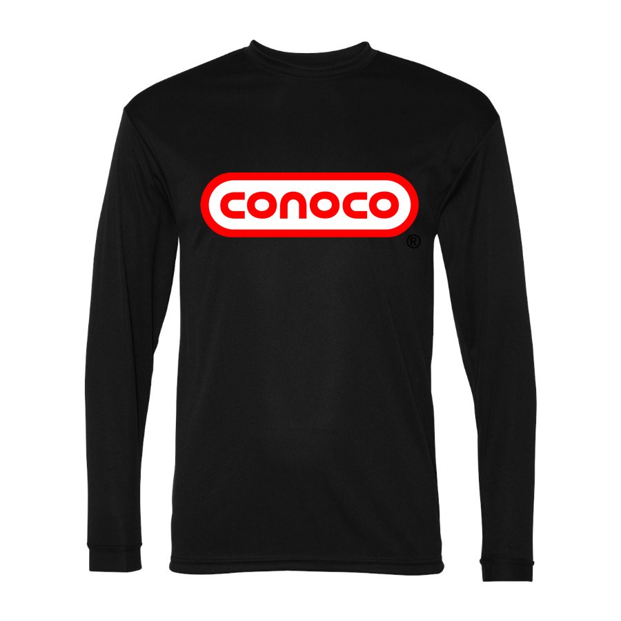 Men's Conoco Polyester Long Sleeve T-Shirt - Black