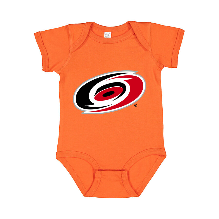 Carolina Hurricanes Baby Romper Onesie - Orange