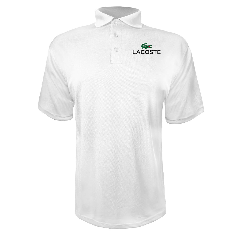 Lacoste men's polyester polo in White