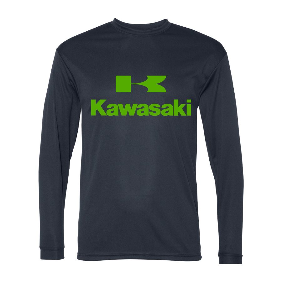 Men's kawasaki Polyester Long Sleeve T-Shirt - Navy