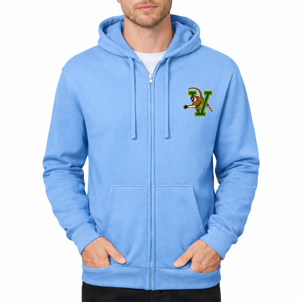 Men's Vermont Catamounts Zipper Hoodie - Sky Blue