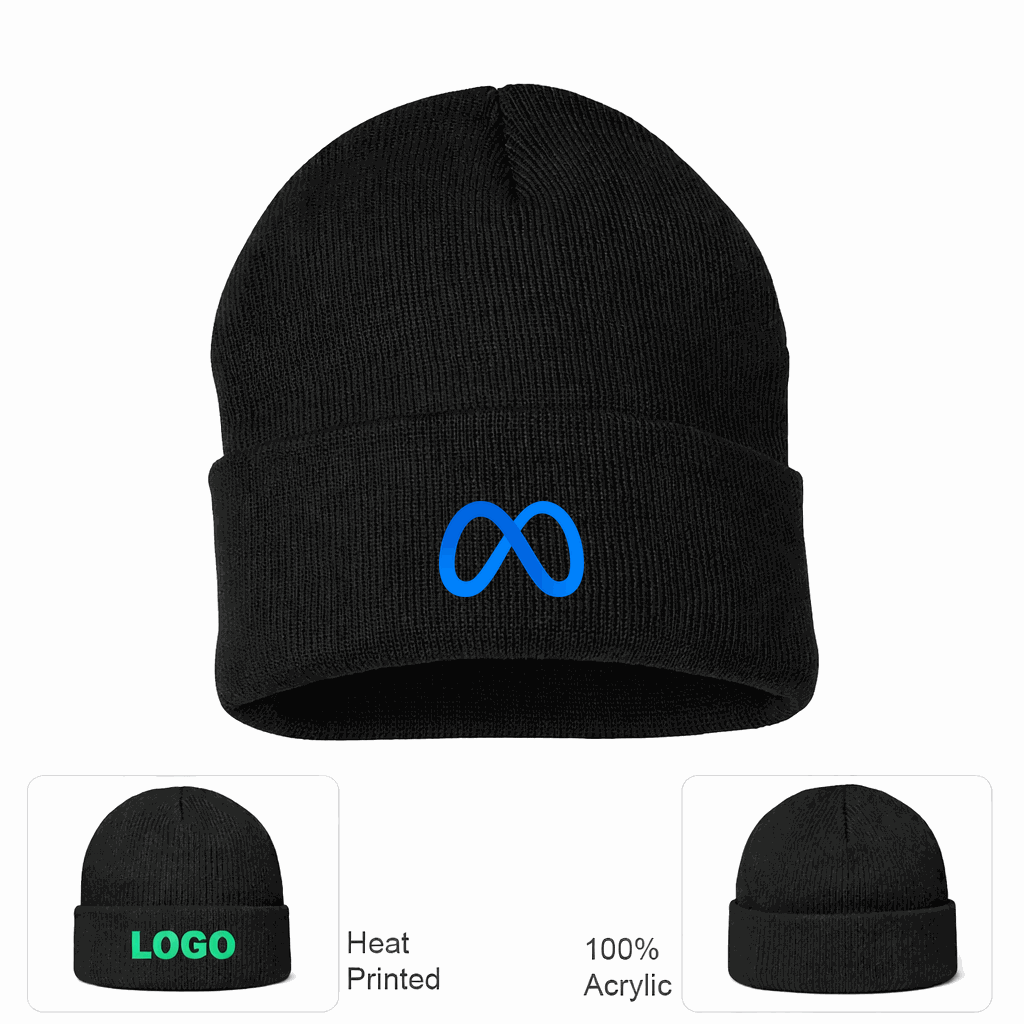 Meta Beanie Hat - Black