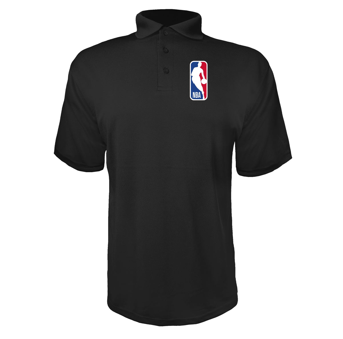 NBA Black polyester polo