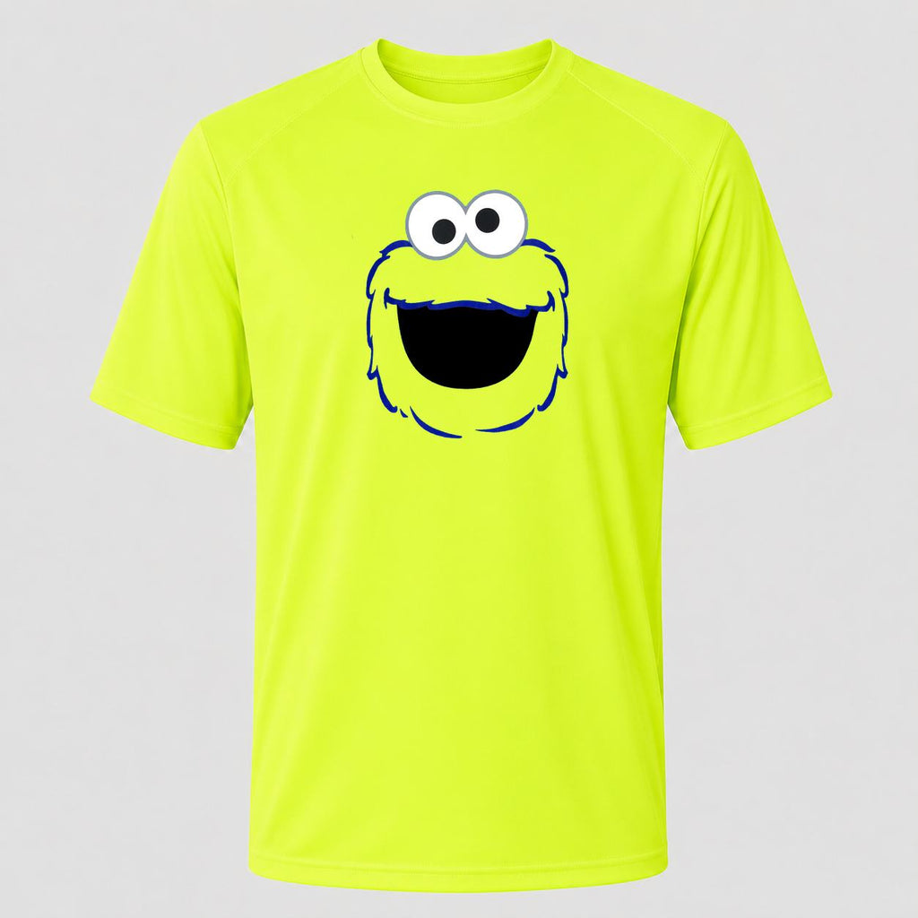 Men's Cookie Monster Performance T-Shirt - Safety Green