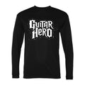 Men's Guitar Hero Polyester Long Sleeve T-Shirt - Black
