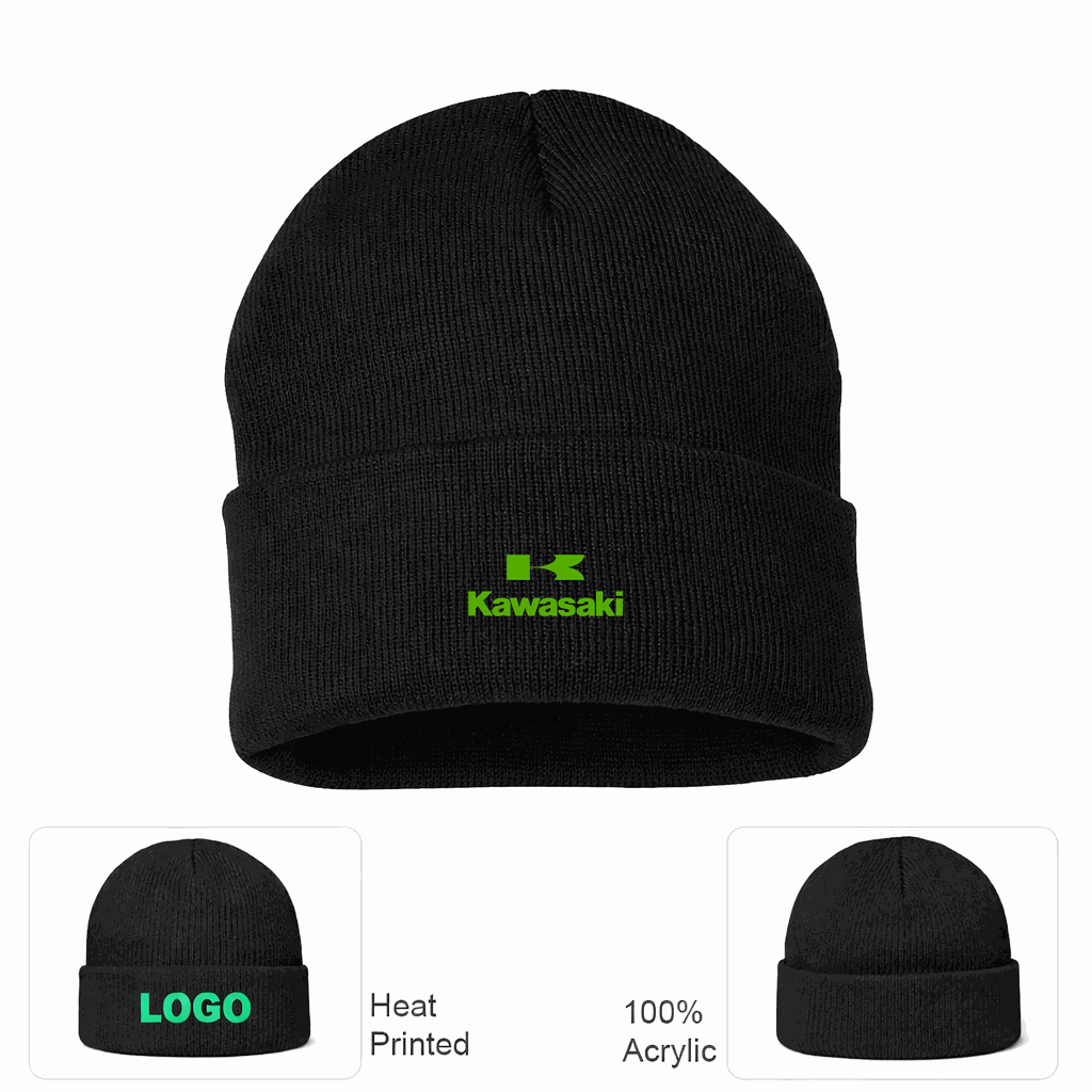 Kawasaki Beanie Hat - Black