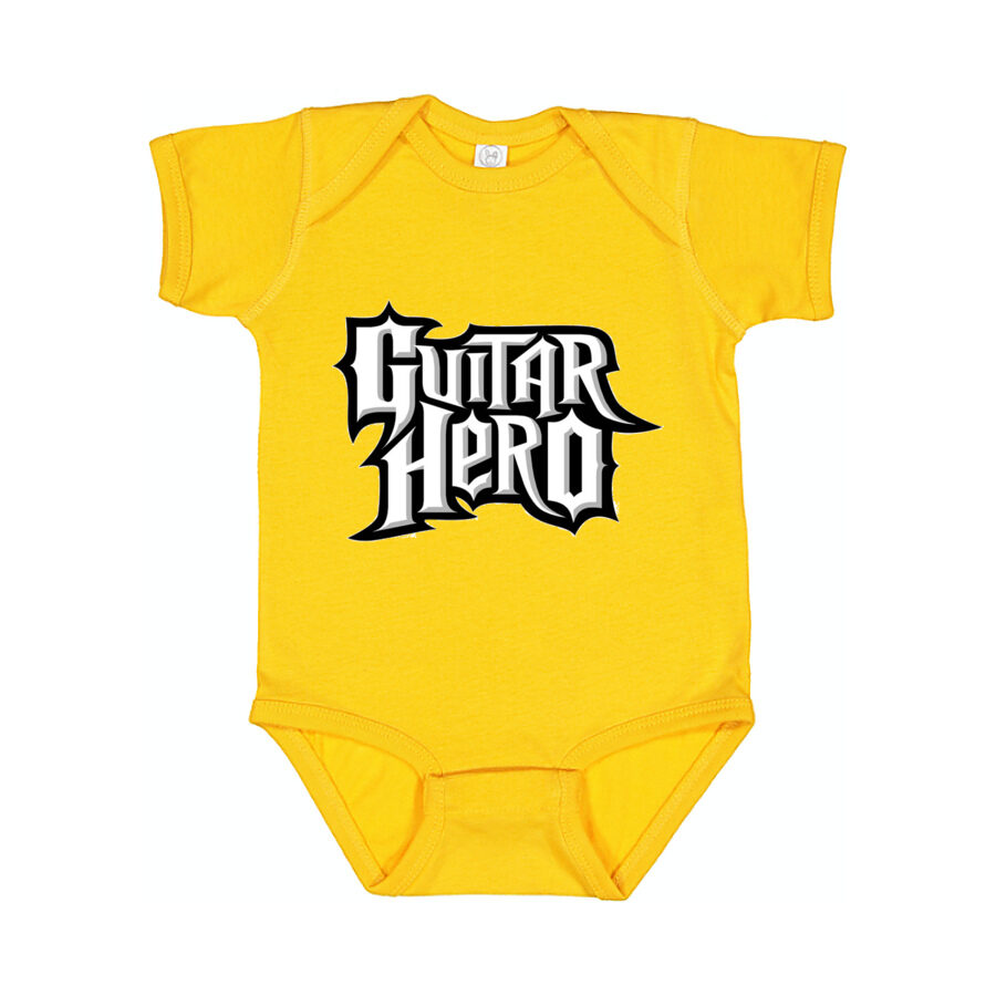 Guitar Hero Baby Romper Onesie - Yellow