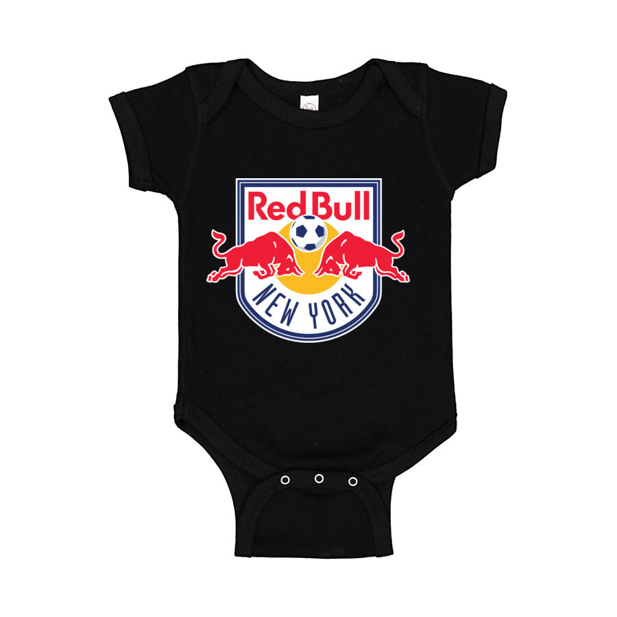 New York Red Bulls Baby Romper Onesie - Black