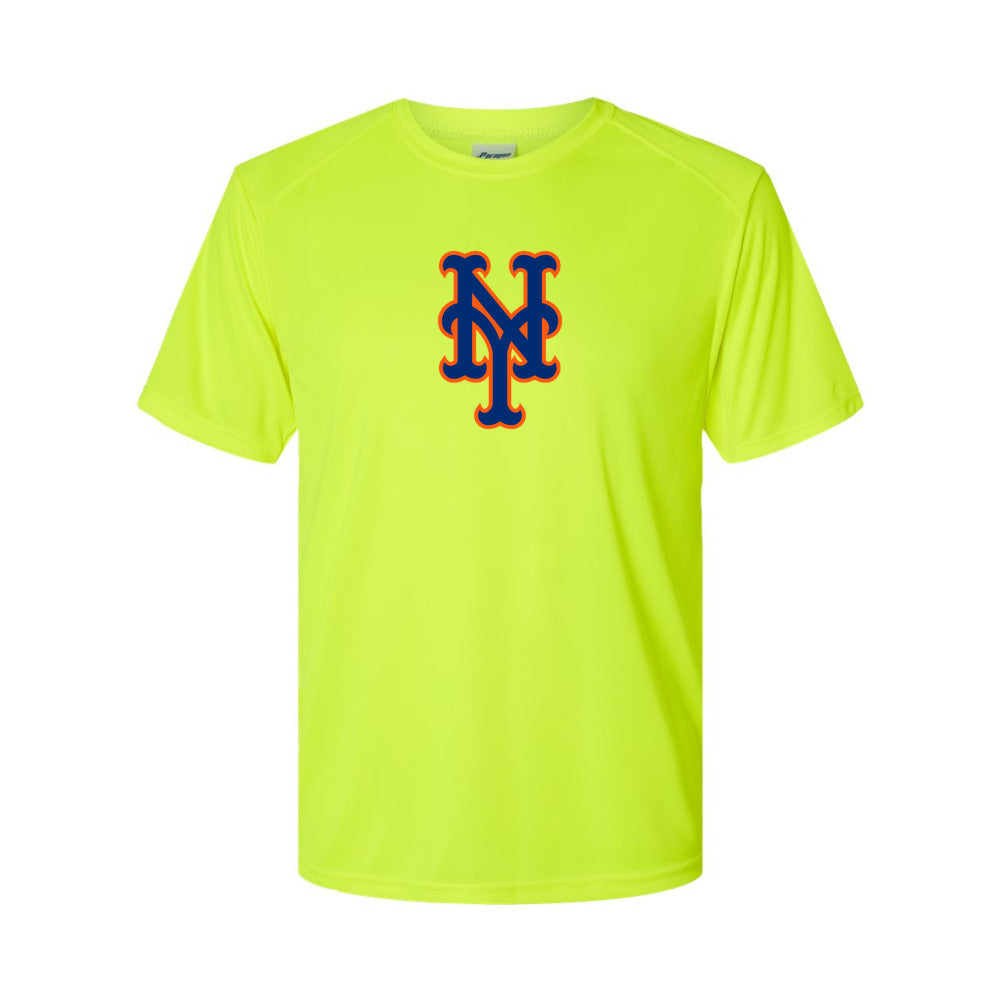 New York Mets Polyester T-Shirt - Safety Green