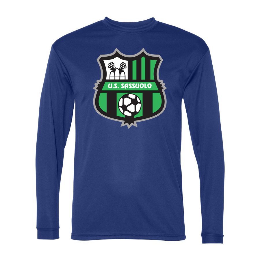 Men's U.S. Sassuolo Polyester Long Sleeve T-Shirt - Royal Blue