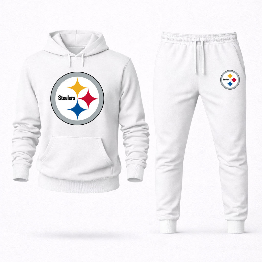 Pittsburgh Steelers Hoodie and Joggers Set - White