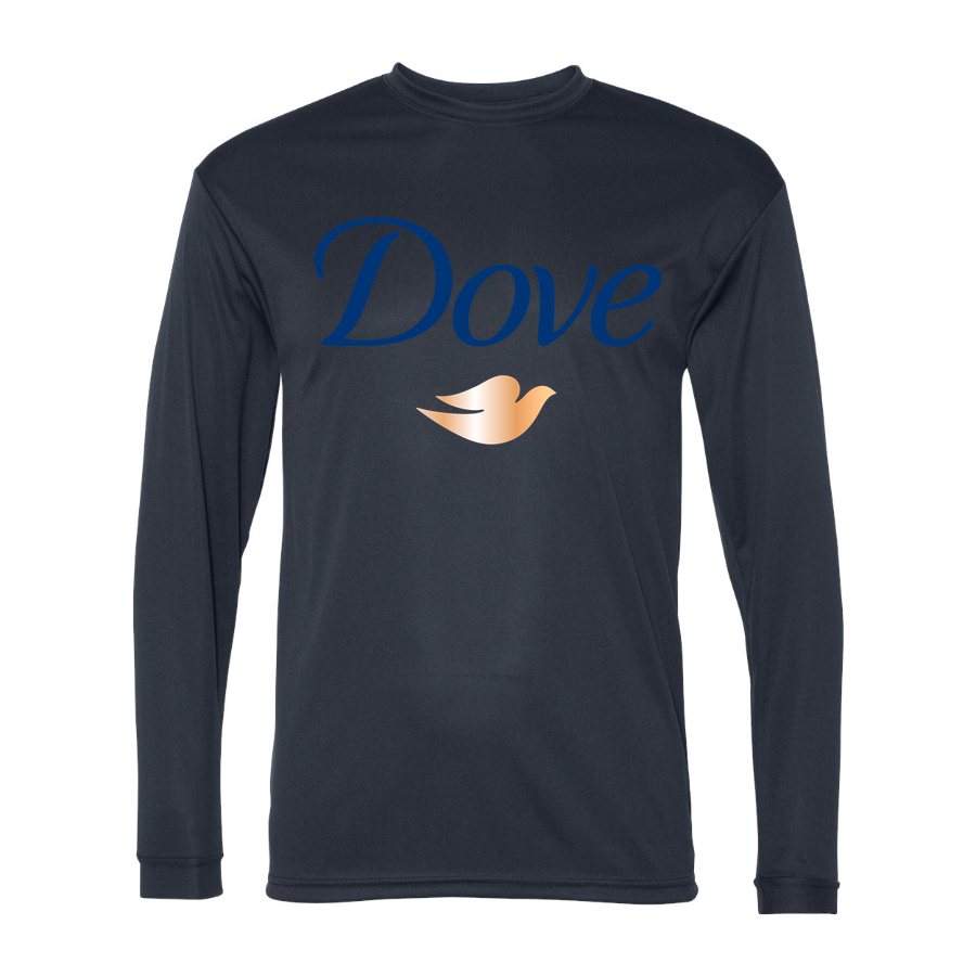 Men's Dove Polyester Long Sleeve T-Shirt - Navy