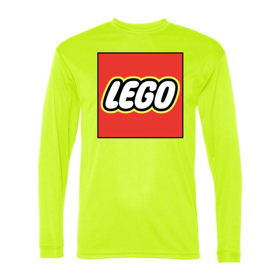 Men's LEGO Polyester Long Sleeve T-Shirt - Safety Yellow