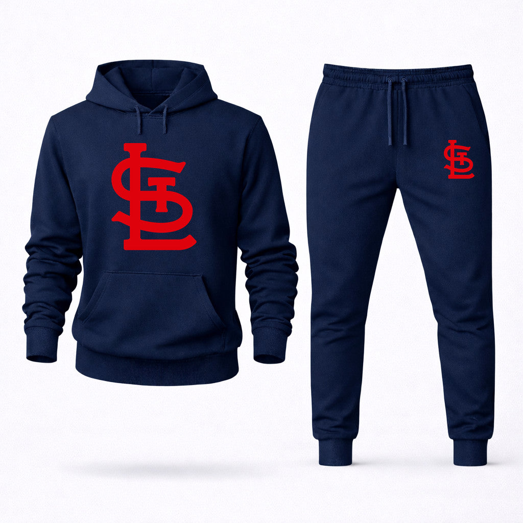 St. Louis Cardinals Hoodie and Joggers Set - Navy