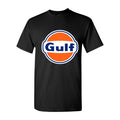 Men's Gulf Oil Logo Cotton T-Shirt - Black