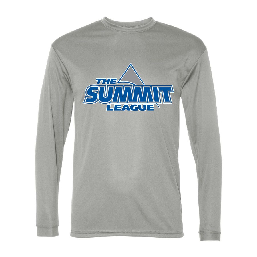 Men's The Summit League Polyester Long Sleeve T-Shirt - Silver