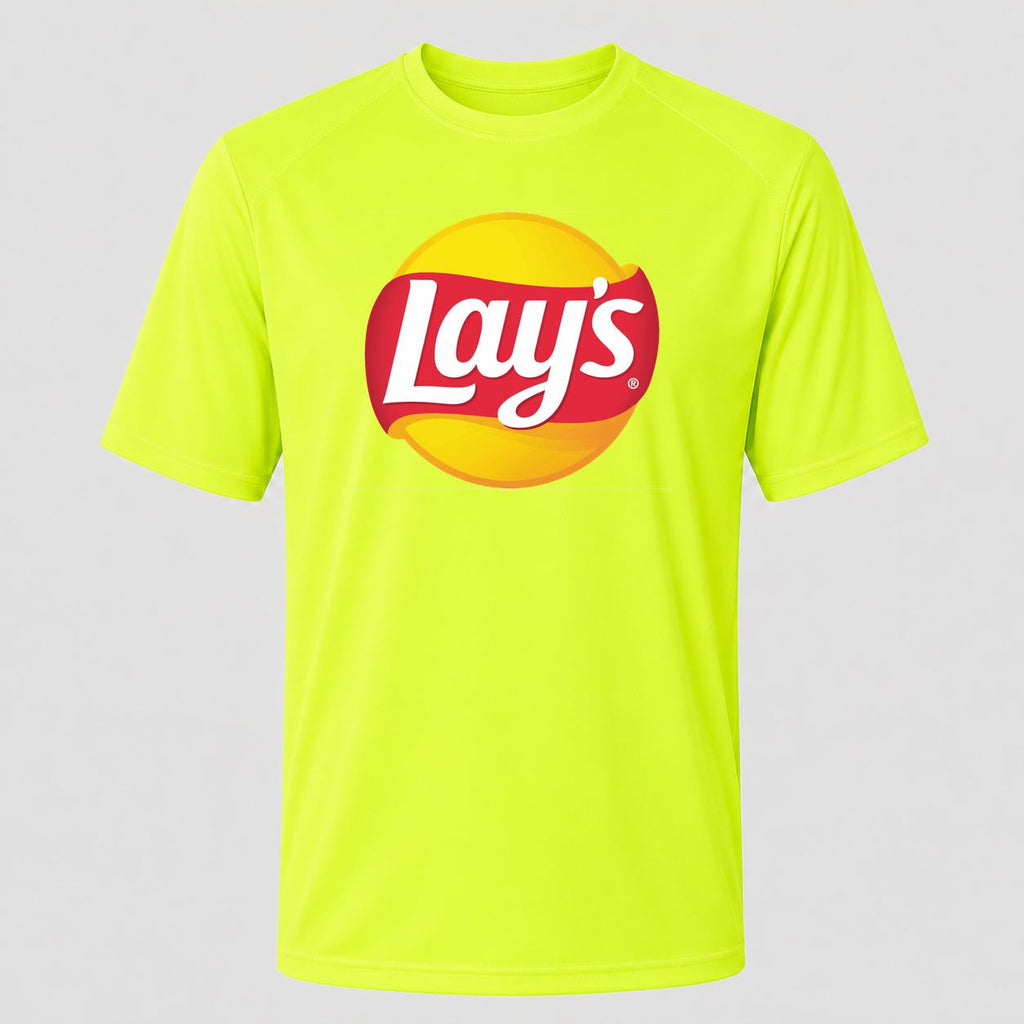 Men's Lay's Performance T-Shirt - Safety Green