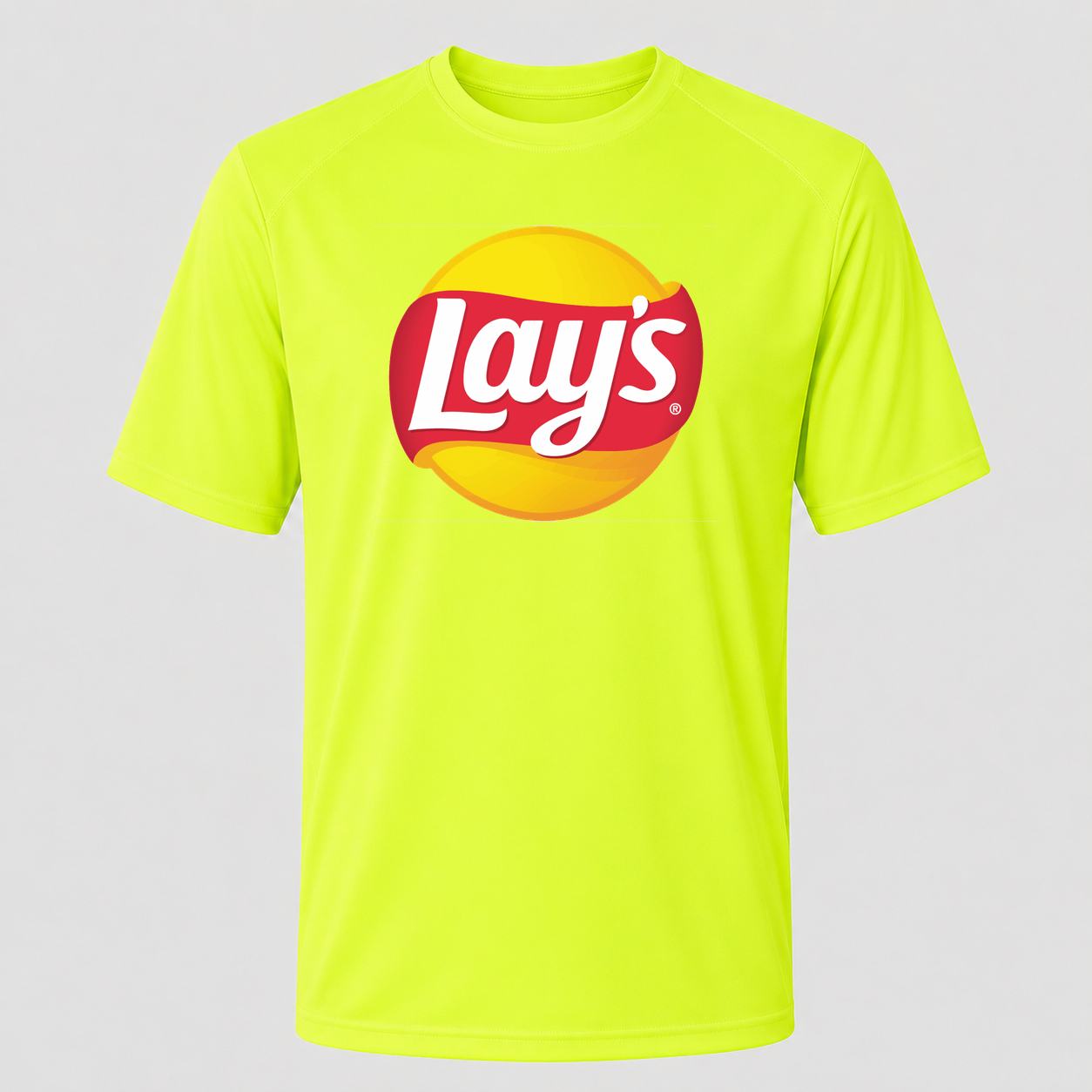 Men's Lay's Performance T-Shirt - Safety Green