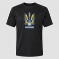 Men's Ukraine National Football Soccer Team Performance T-Shirt - Black