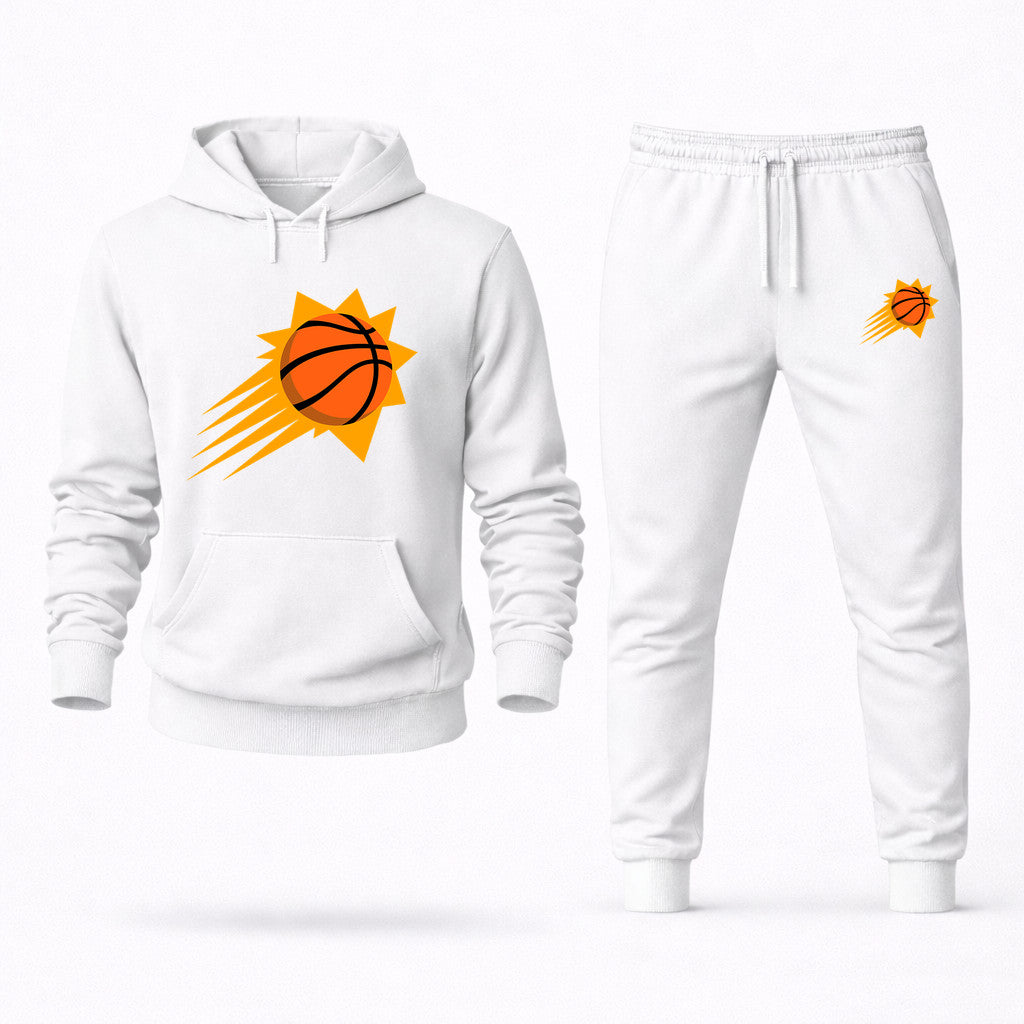 Phoenix Suns Hoodie and Joggers Set - White
