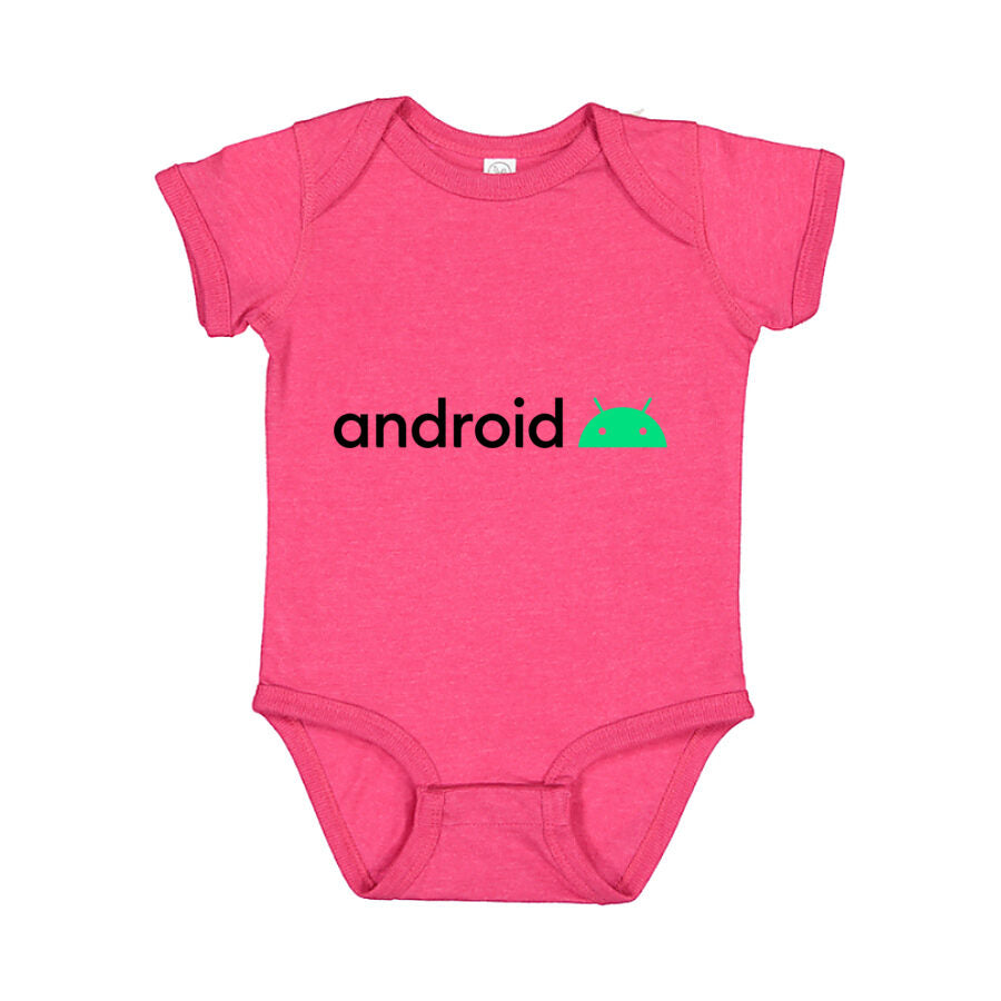 Android Baby Romper Onesie - Pink