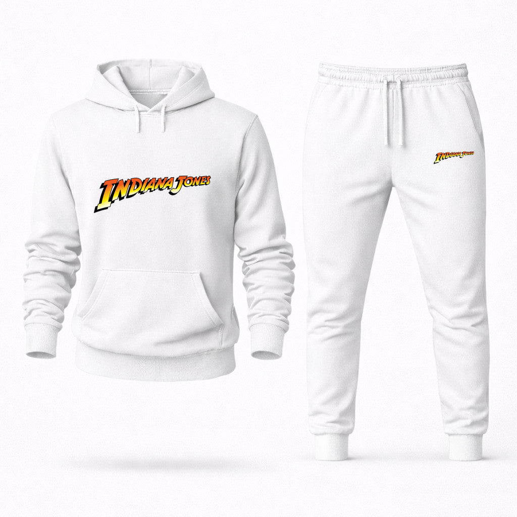Indiana Jones Hoodie and Joggers Set - White