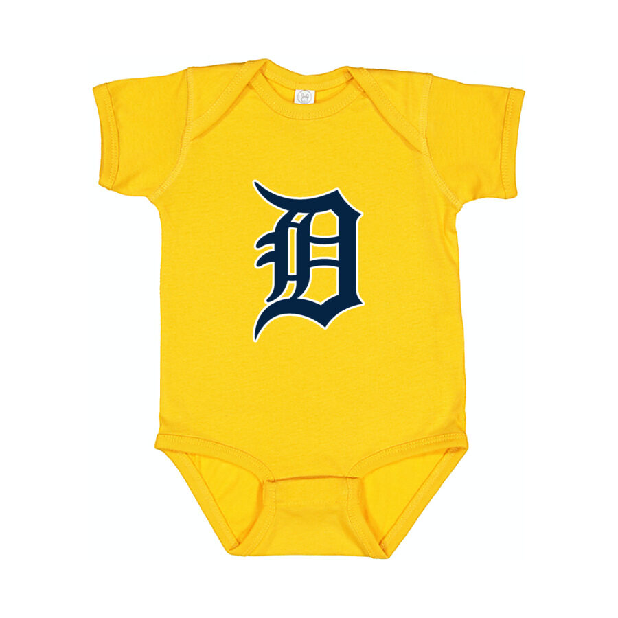 Detroit Tigers Baby Romper Onesie - Yellow
