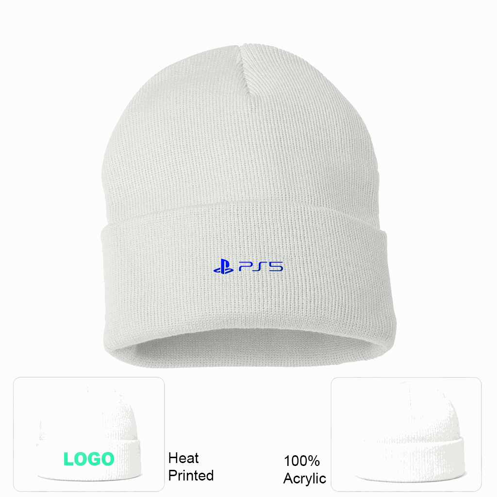 PS5 Beanie Hat - White