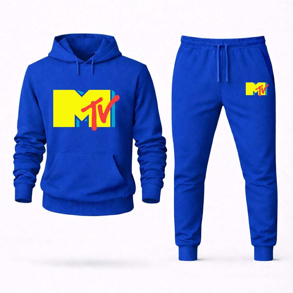 MTV Hoodie and Joggers Set - Blue