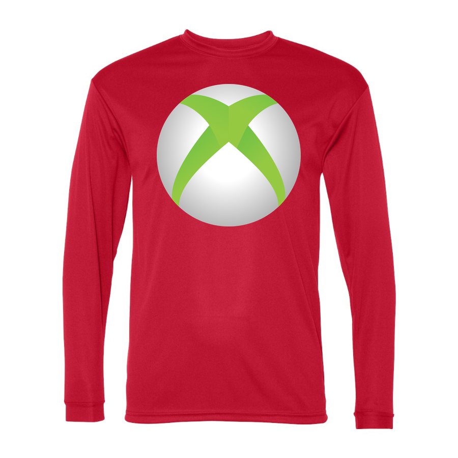 Men's Xbox Gaming Polyester Long Sleeve T-Shirt - Red