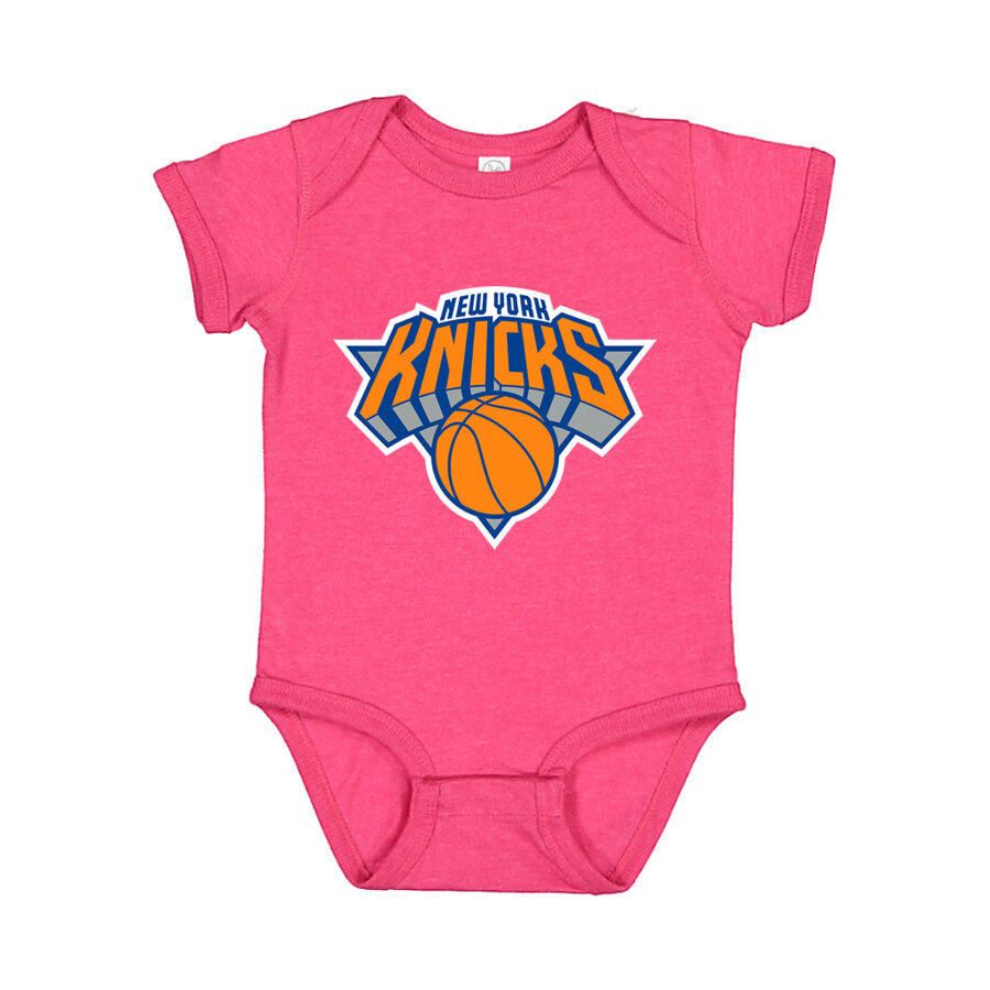 New York Knicks Baby Romper Onesie - Pink