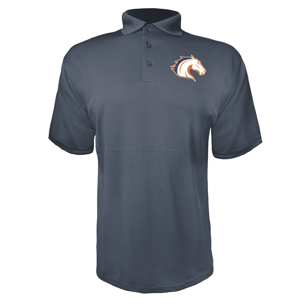 Texas Arlington Mavericks Charcoal polyester polo