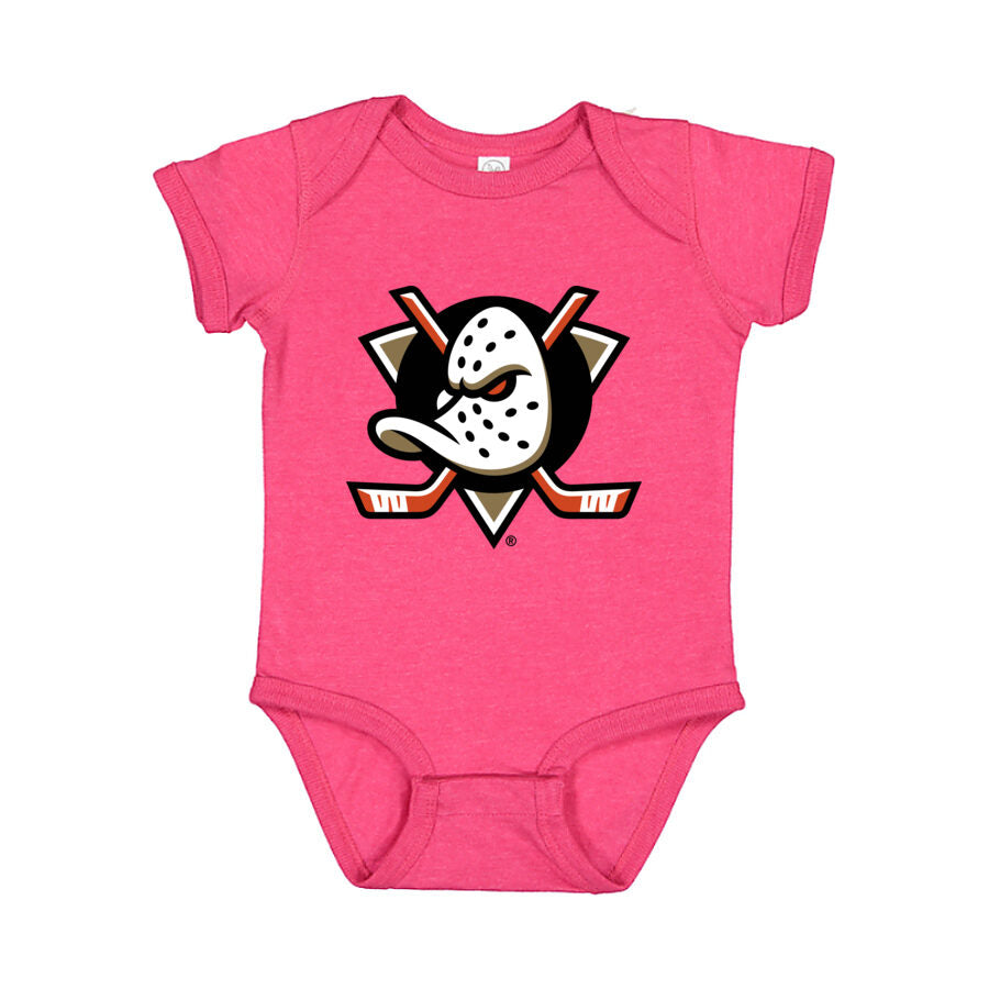 Anaheim Ducks Baby Romper Onesie - Pink