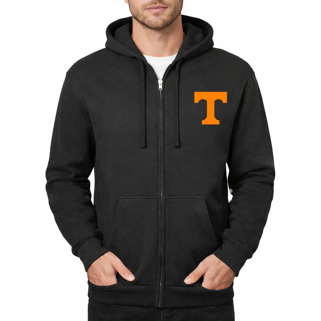 Men's Tennessee Volunteers Zipper Hoodie - Black