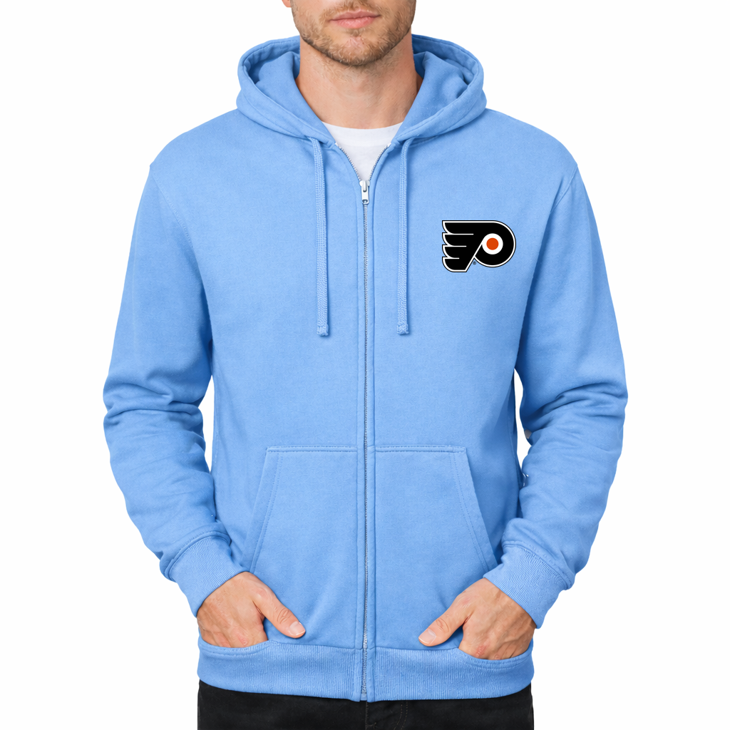 Men's Philadelphia Flyers Zipper Hoodie - Sky Blue