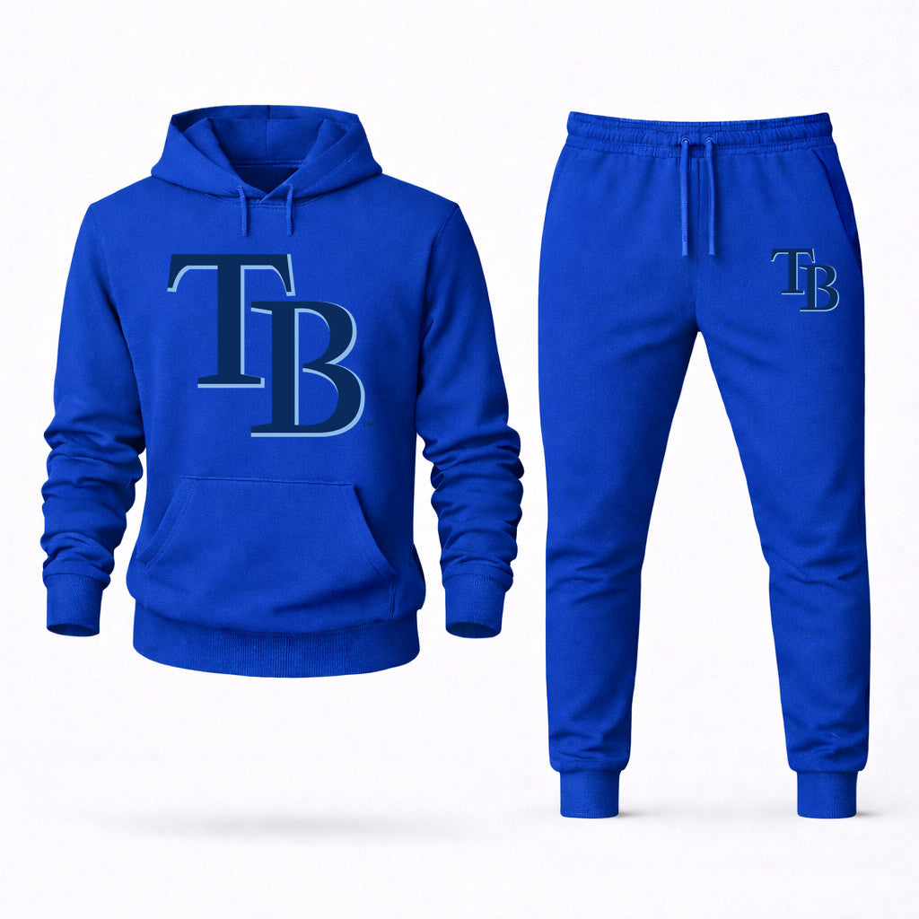 Tampa Bay Rays Hoodie and Joggers Set - Blue