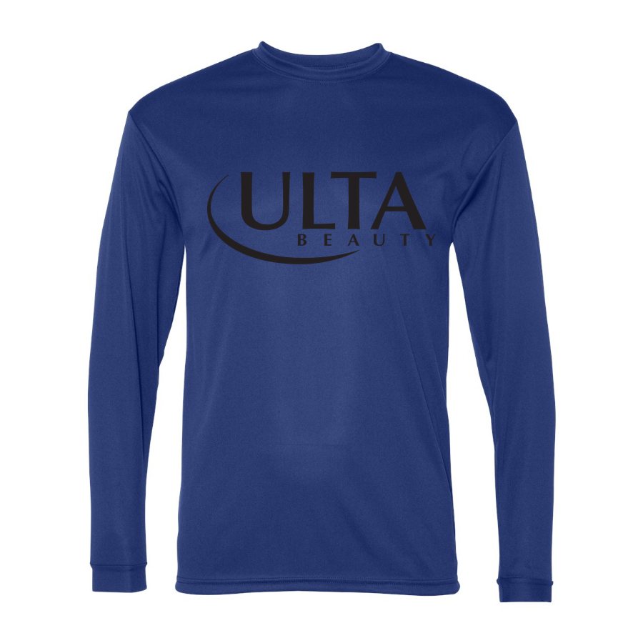 Men's Ulta Beauty Polyester Long Sleeve T-Shirt - Royal Blue
