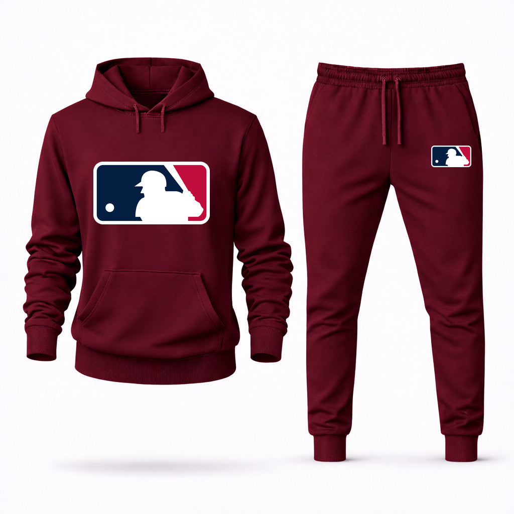 Major League Baseball Hoodie and Joggers Set - Burgundy