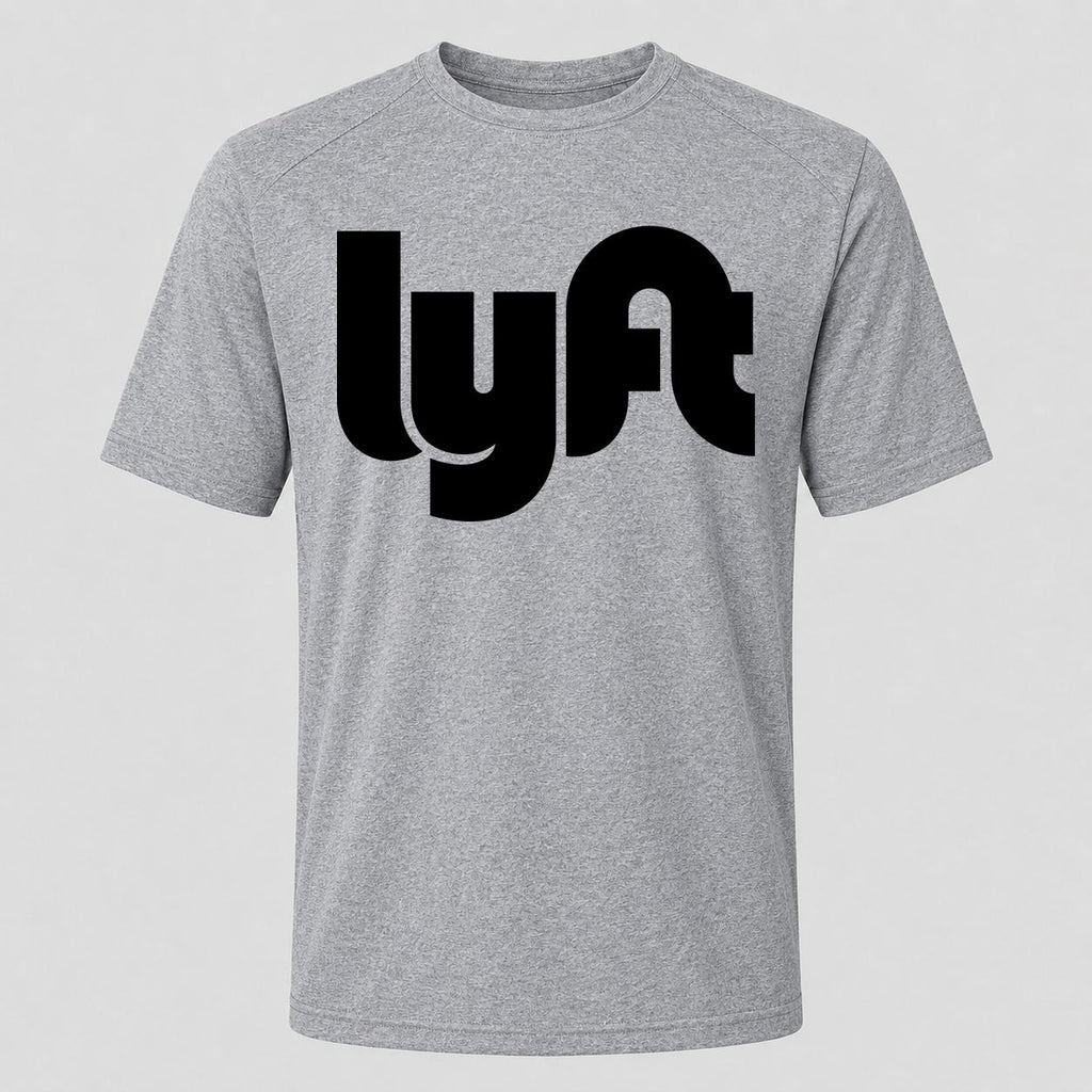 Men's Lyft Black Performance T-Shirt - Gray